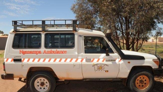 It is believed Gayle Woodford was last seen travelling as a passenger in this ambulance. Source: SA Police