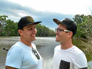 OVER THE MOON: Sandy Wert and Chris Symanski are simply delighted that they can now marry each other. Picture: John McCutcheon