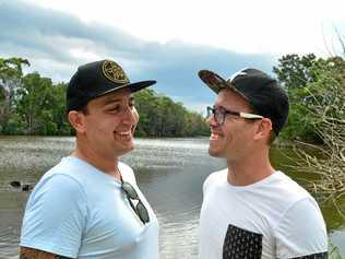 OVER THE MOON: Sandy Wert and Chris Symanski are simply delighted that they can now marry each other. Picture: John McCutcheon