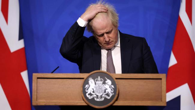 Boris Johnson narrowly survived a no-confidence vote. Picture: AFP.