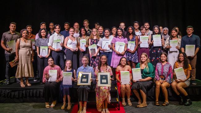 58 Territory students received 104 merits across 31 categories at the Northern Territory Board of Studies awards, acknowledging their academic efforts in 2022. Picture: Helen Orr