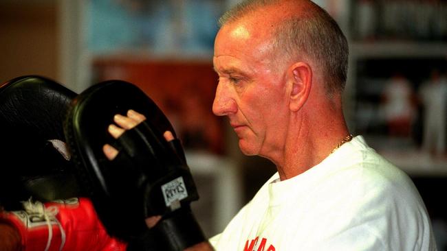 Always on the pads, the great Johnny Lewis in 1996.