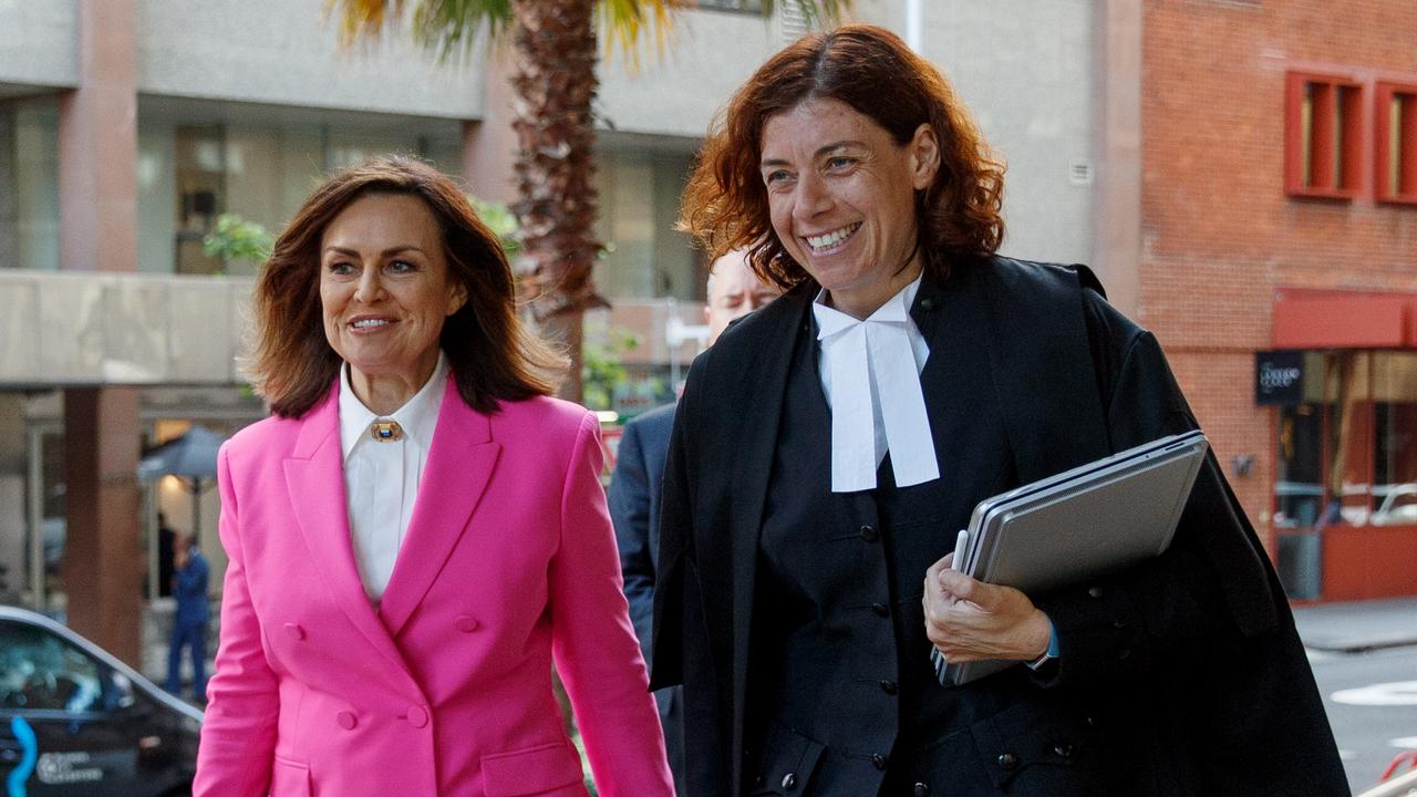 Lisa Wilkinson and barrister Sue Chrysanthou. Picture: NCA NewsWire/Nikki Short.