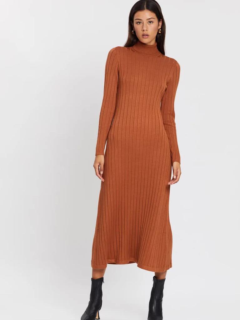 The Eden Knit Dress by Elka Collective is an example of biz-leisure. Picture: THE ICONIC