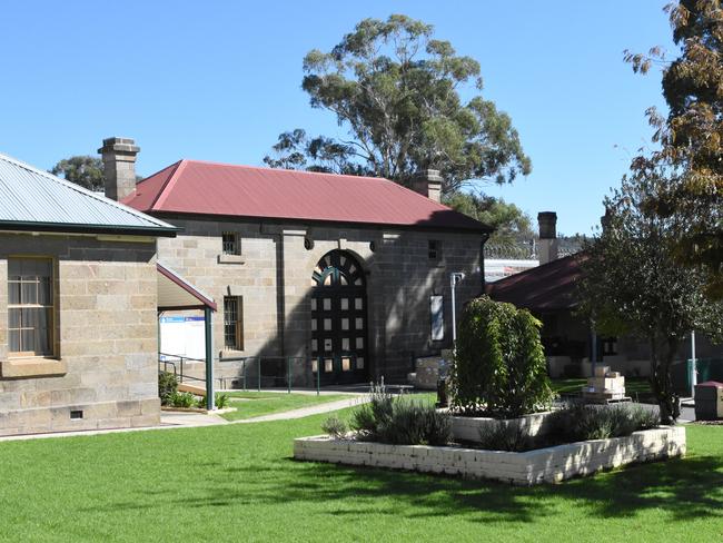 The museum garden at Cooma jail where the package of drugs is found Photo: Corrective Services NSW