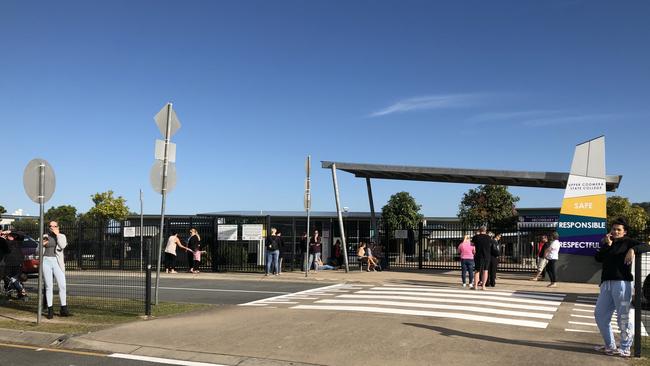 Upper Coomera State College is in lockdown for the second time on the same day. Picture: Amber MacPherson