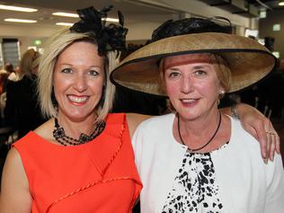 Deanna Westfield of Launceston and Rae Green of Longford enjoying a Melbourne Cup function for Clifford Craig in Launceston.