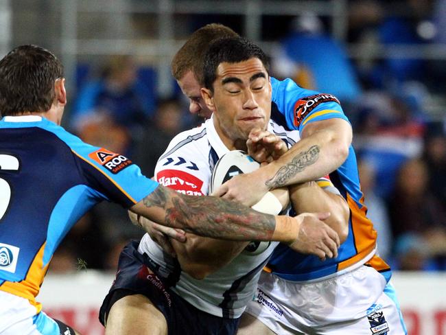 Taumata during his playing days with three clubs, which all sacked him for off-field incidents. (File image)