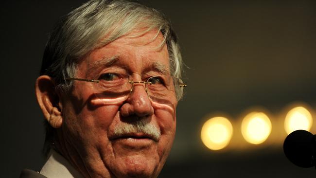 Australian entrepreneur Reg Grundy at the launch of his autobiography in Sydney in September 2010.