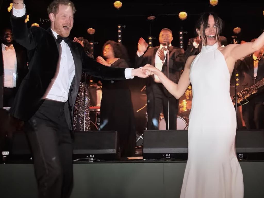 Meghan and Harry’s wedding photos shown in the trailer for part two of their Netflix series. Picture: Netflix