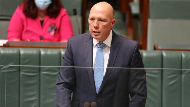 Beijing has accused Defence Minister Peter Dutton of wanting a confrontation with China. Picture: NCA NewsWire / Gary Ramage