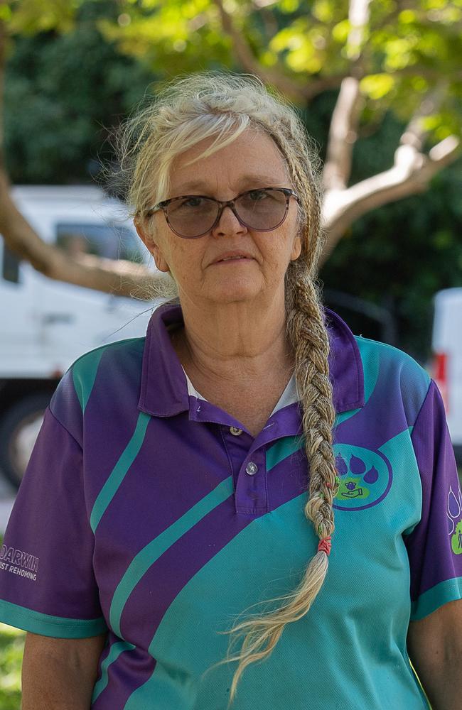 Paws Darwin founder Lisa Hansen is calling on Territorians to help save her animal shelter as bills continue stacking up. Picture: Pema Tamang Pakhrin