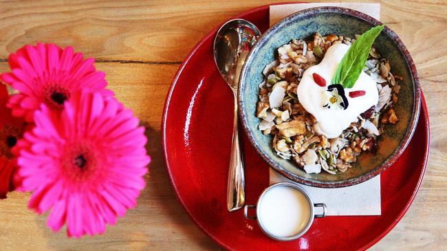 The 14hr rawsome granola at Native Feel Real Cafe. Picture: Braden Fastier