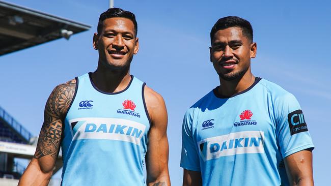 Israel Folau and his brother John.