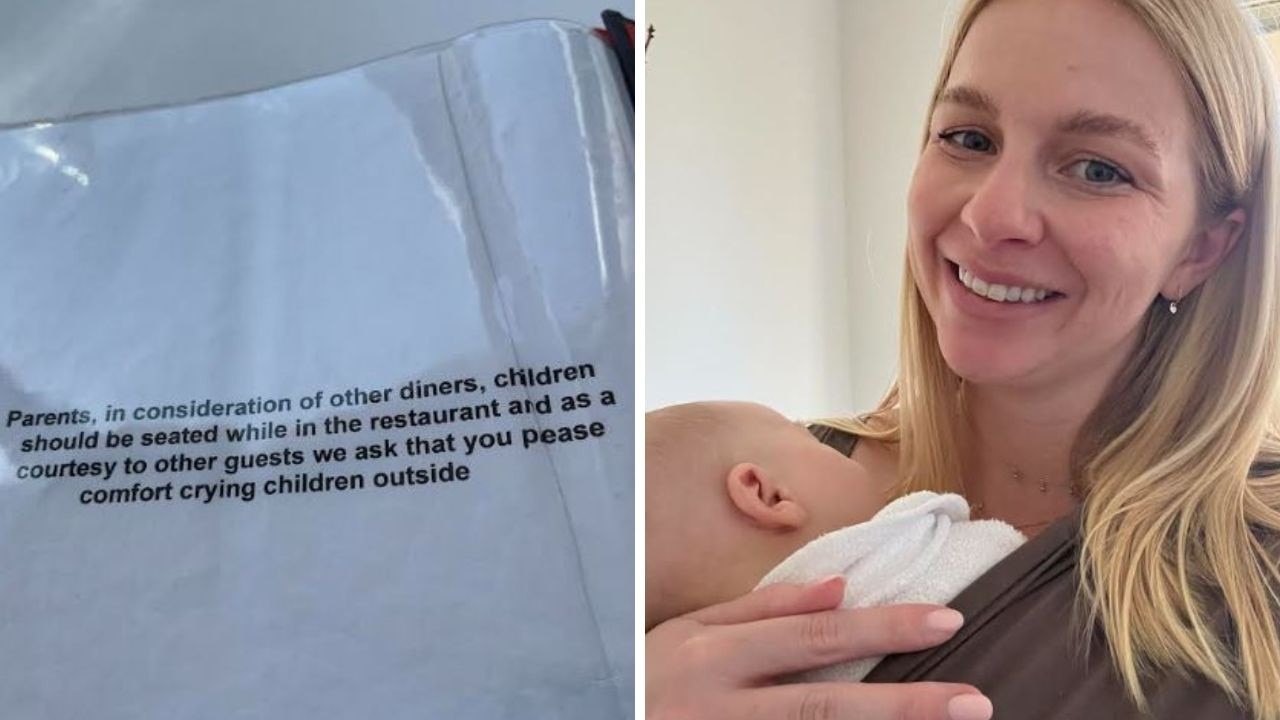 Cafe sign leaves new mum on ‘verge of tears’