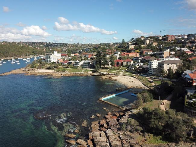 Fairlight Beach and rock pool. Picture Manly Daily