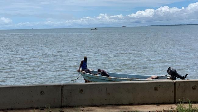 PNG villagers land in locked down Torres Strait islands. Picture: Australian Border Force