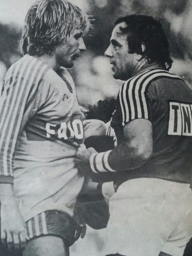 Greg Hartley and Peter Sterling clash back in 1980.