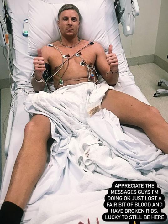 2018 Bachelorette Contestant Paddy Colliar was the victim of a stabbing overnight at Para Hills West. Picture: Instagram