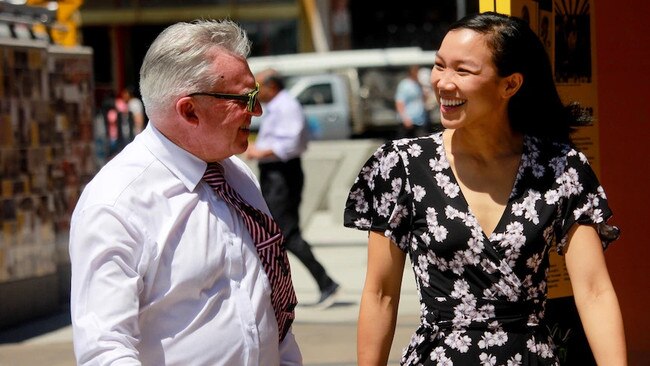 Outgoing Labor MP Chris Hayes (left) with local lawyer Tu Le, his pick to replace him in Fowler. Picture: Supplied