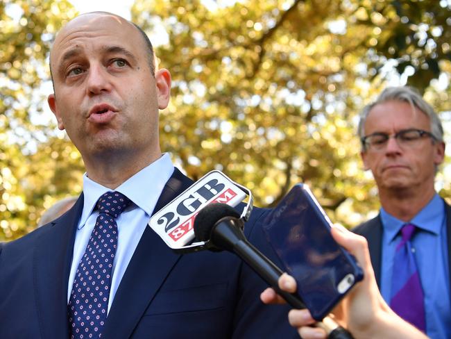 Todd Greenberg speaks to the media about Sydney’s new stadium plan.