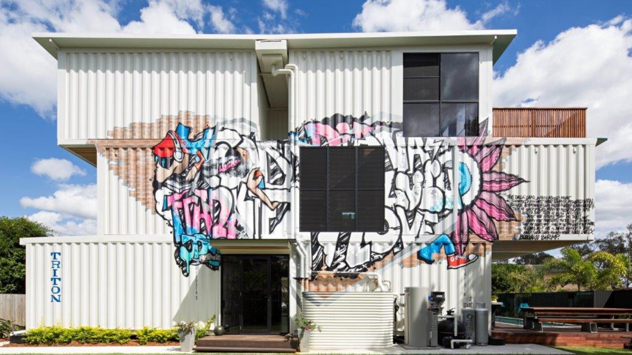 This Graceville home is built from 31 shipping containers. Picture: Grand Designs Australia / Foxtel