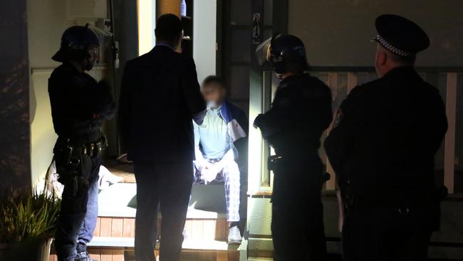 Strike Force Pinnacle police arrest a man in Wellington in May 2020. Picture: NSW Police