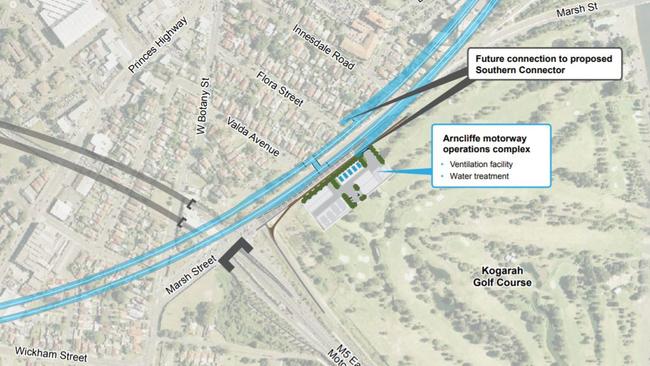 Plans for WestConnex's southern extension, the F6.