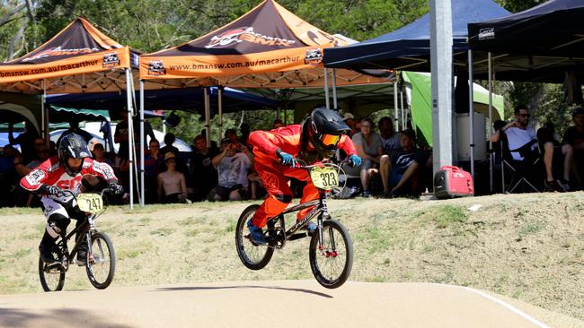 Action from the Castle Hill BMX Club's annual BMX Open.