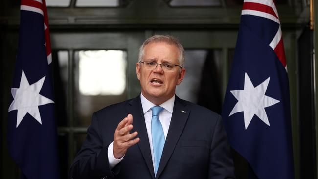 Scott Morrison in Canberra on Friday. Picture: Gary Ramage