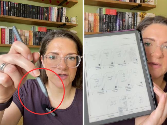 Amazon's latest Kindle Scribe. Picture: TikTok/alifischerauthor