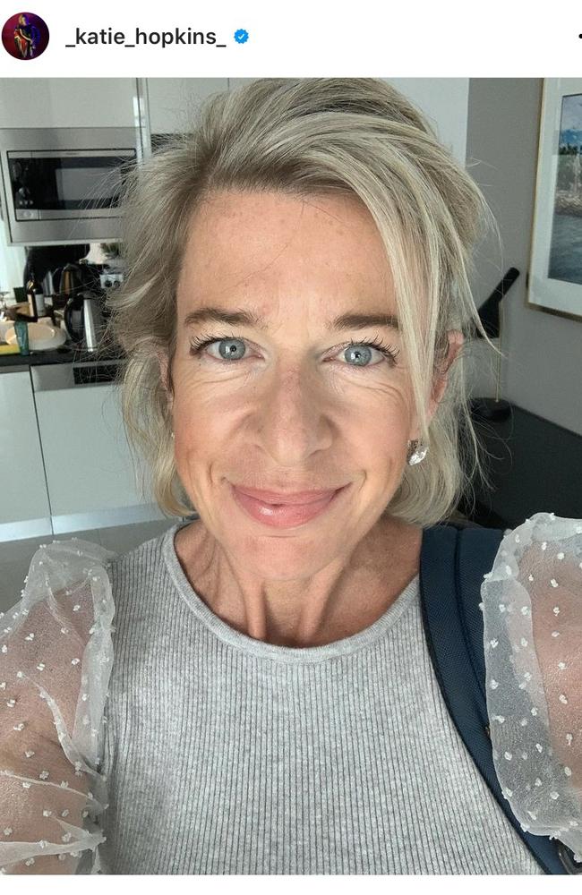 Katie Hopkins took to Instagram after her deportation. Picture: Instagram