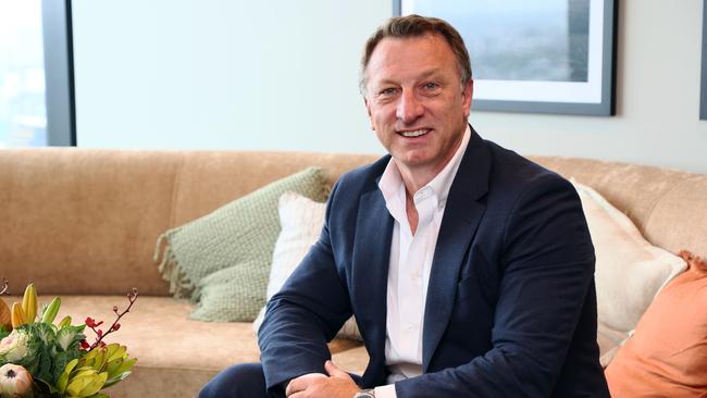 Coal baron Matt Latimore, founder of M Resources, at his office in Brisbane. Picture: Tertius Pickard.