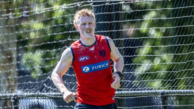 Clayton Oliver at training last month. Picture: Jake Nowakowski