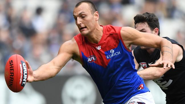 Braydon Preuss didn’t quite work out for the Demons in 2019. Picture: AAP