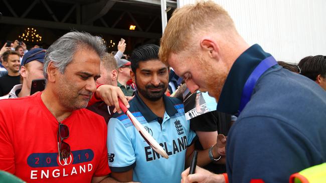 Ben Stokes meets the fans the day after the World Cup success.