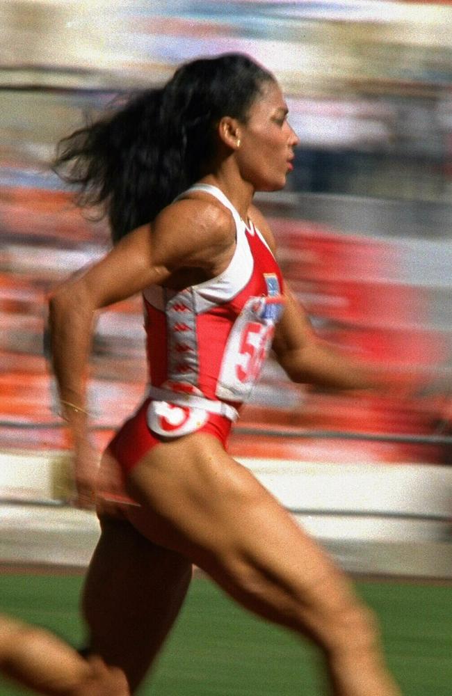 American sprinter Florence Griffith Joyner never listened to the doubters. Picture: AP