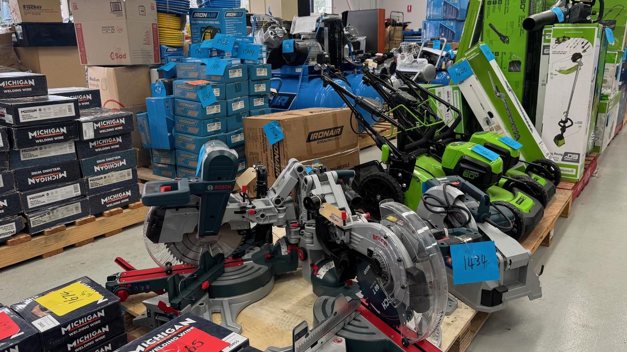 More than 25,000 name brand tools will be auctioned after the liquidation of Total Tools Biggera Waters.