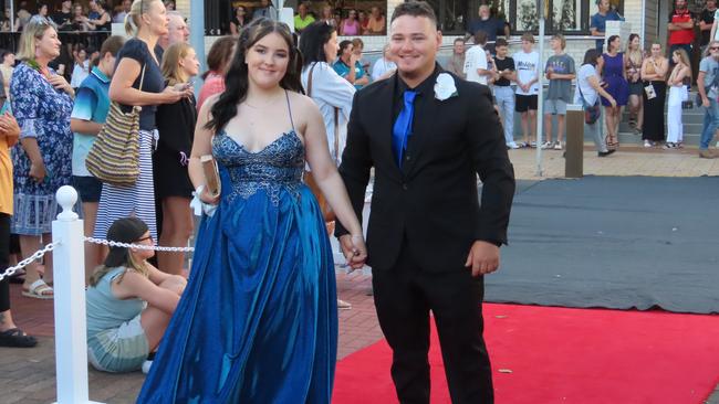 Students celebrating the Urangan State High School formal.