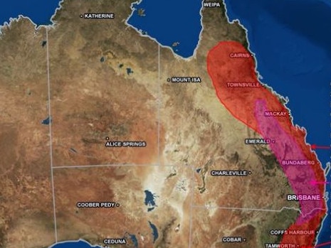 Wild weather is expected across a huge stretch of Queensland on Sunday.