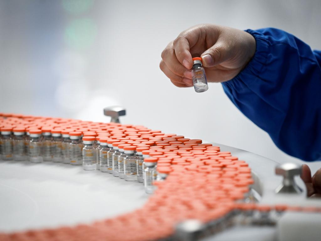 A new factory built to produce the coronavirus vaccine at Sinovac, one of 11 Chinese companies approved to carry out clinical trials of potential coronavirus vaccines, in Beijing. Picture: AFP