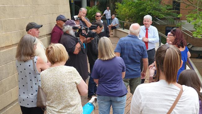 Rate rise protest outside Central Coast Council