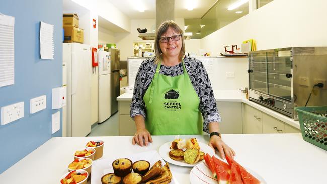 Julie Dunbabin, executive officer of the Tasmanian School Canteen Association, with some healthy school lunch ideas. Picture: MATT THOMPSON