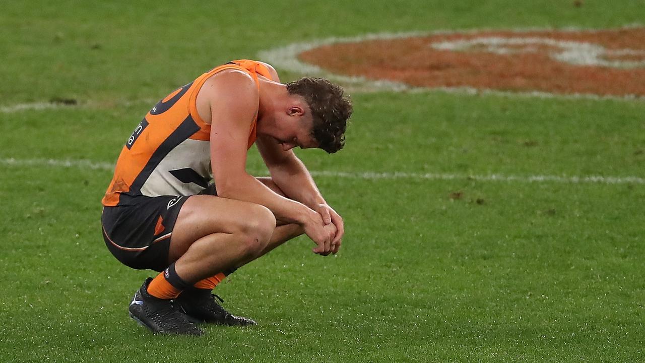 GWS could be outside the top eight by the end of the round. Photo: Paul Kane/Getty Images.