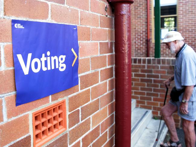 CANTERBURY BANKSTOWN EXPRESS/AAP. A voter at Padstow Park Public School, Padstow on Saturday  23 March, 2019. East Hills is the most marginal seat this election (AAP IMAGE / Craig Wilson)