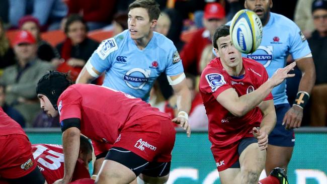 Scott Gale of the Reds during the Super Rugby match between the Queensland Reds and the New South Wales Waratahs. Pic Darren England.