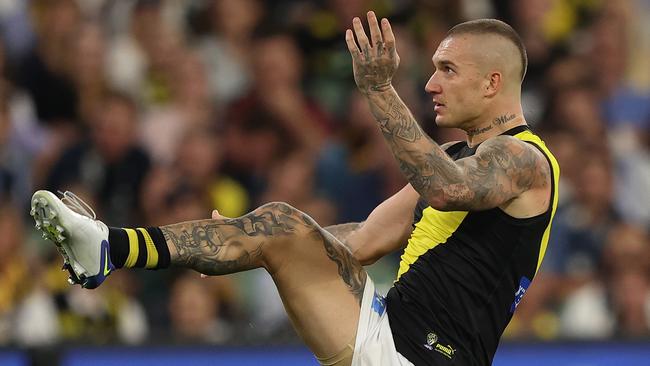 Dustin Martin plays against Carlton in round 1 this year before taking a break.