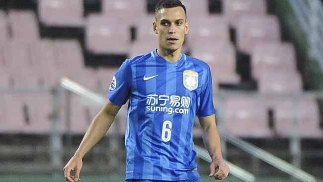 Trent Sainsbury played 34 games in China but is now on loan in Switzerland.