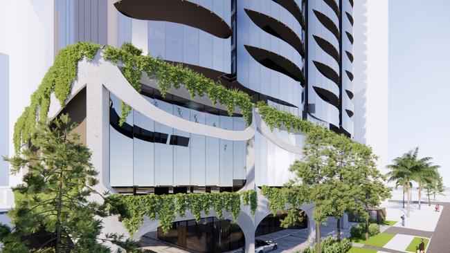 Artist impression of Jim Raptis' new Broadbeach tower