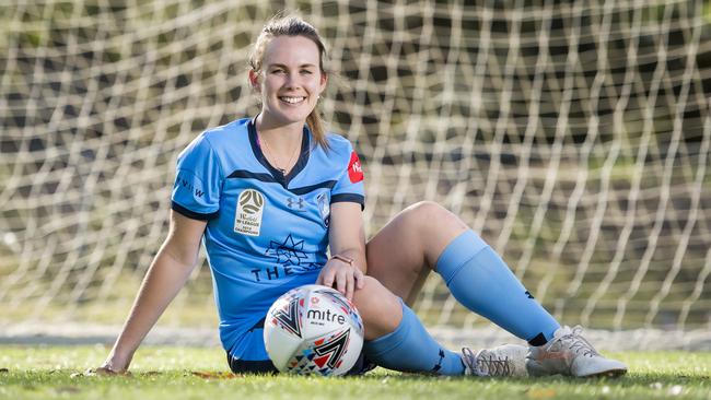 Sydney FC’s Natalie Tobin is hoping to make it onto the pitch in the W-League season decider this year. Pic: Troy Snook.